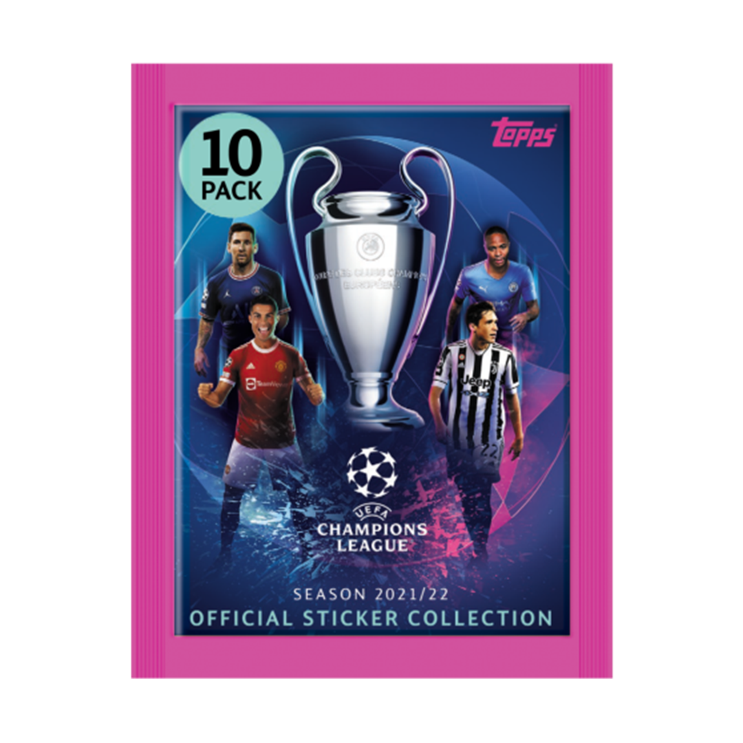 Topps 2021-22 Champions League Mega Starter Pack (Sticker Pack)