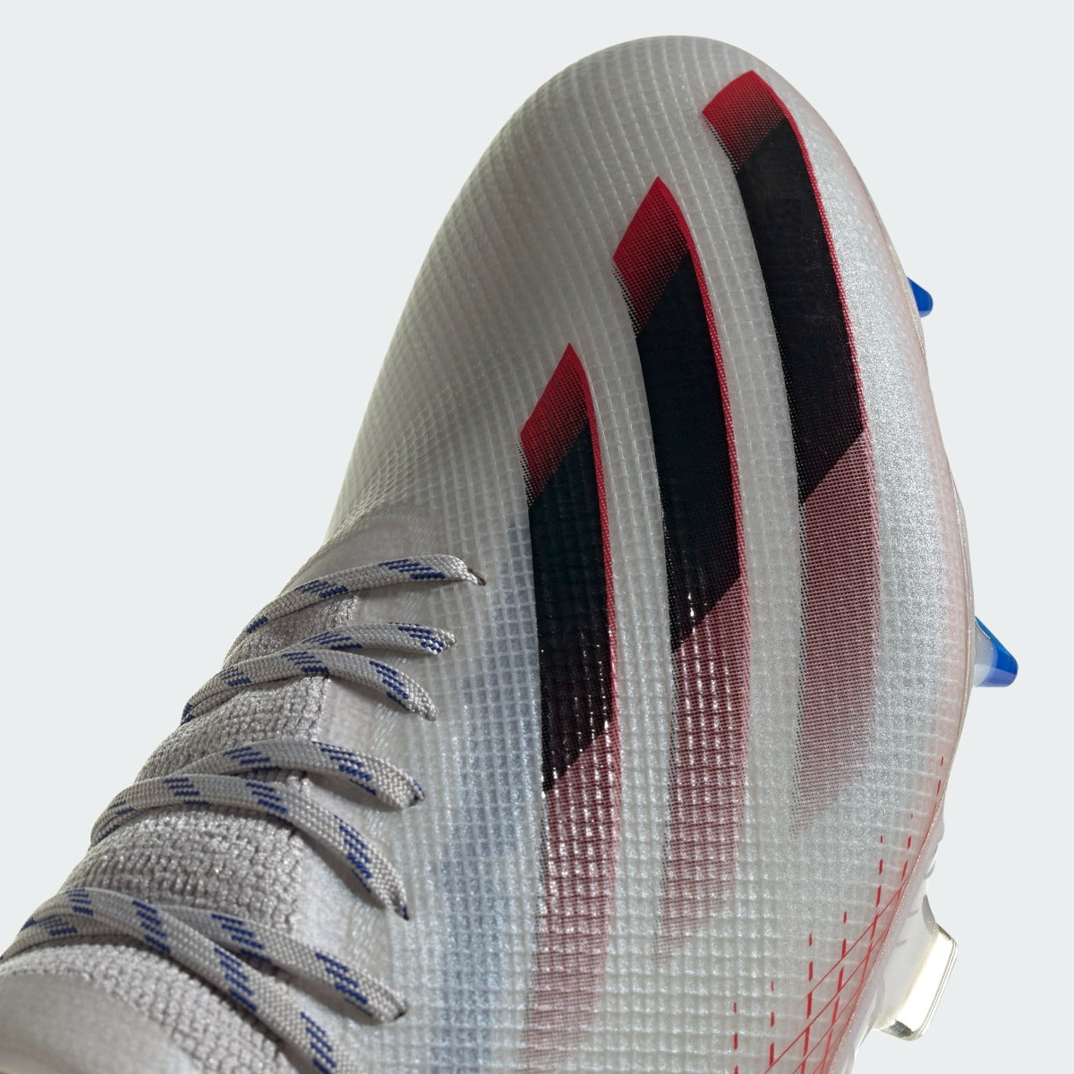 Adidas X Ghosted .1 FG - Silver Metallic-Red-Royal (Detail 1)
