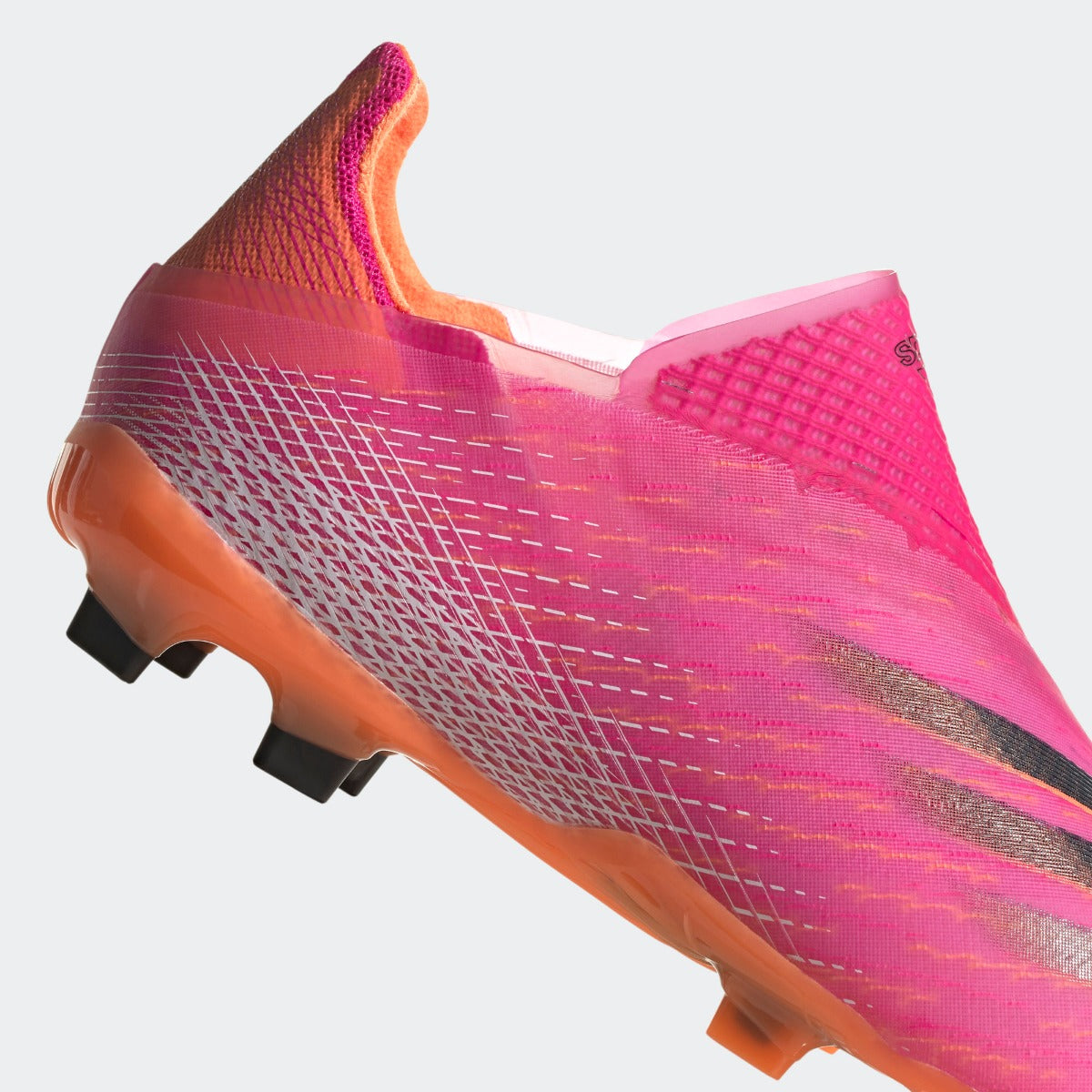Adidas JR X Ghosted + FG - Pink-Black-Orange (Detail 1)
