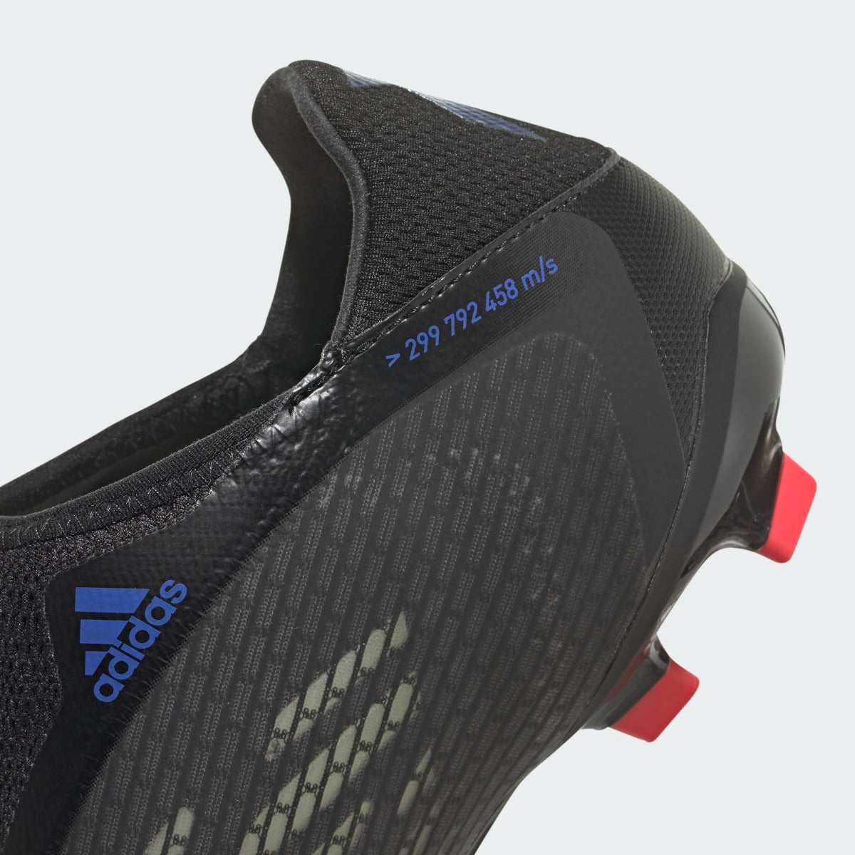 Adidas X Speedflow .3 Laceless FG - Black-Sonic Ink (Detail 2)