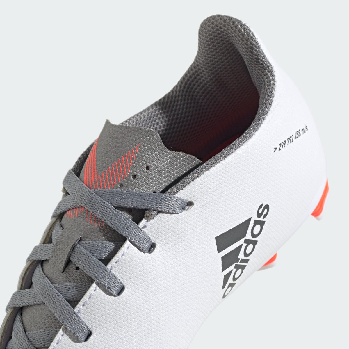 Adidas JR X Speedflow .4 FxG - White-Iron Metallic (Detail 1)