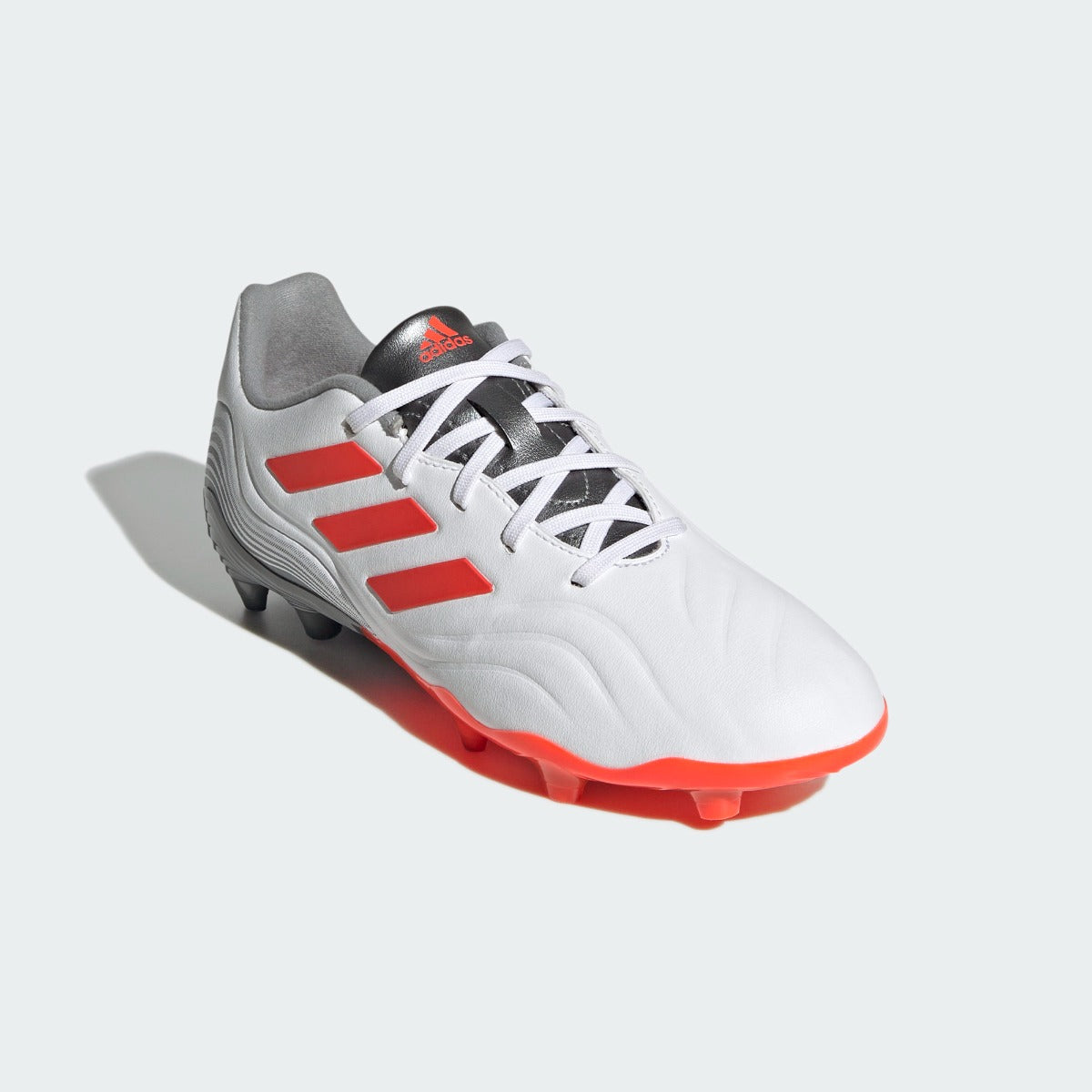 Adidas JR Copa Sense .3 FG - White-Grey-Solar Red (Diagonal 1)