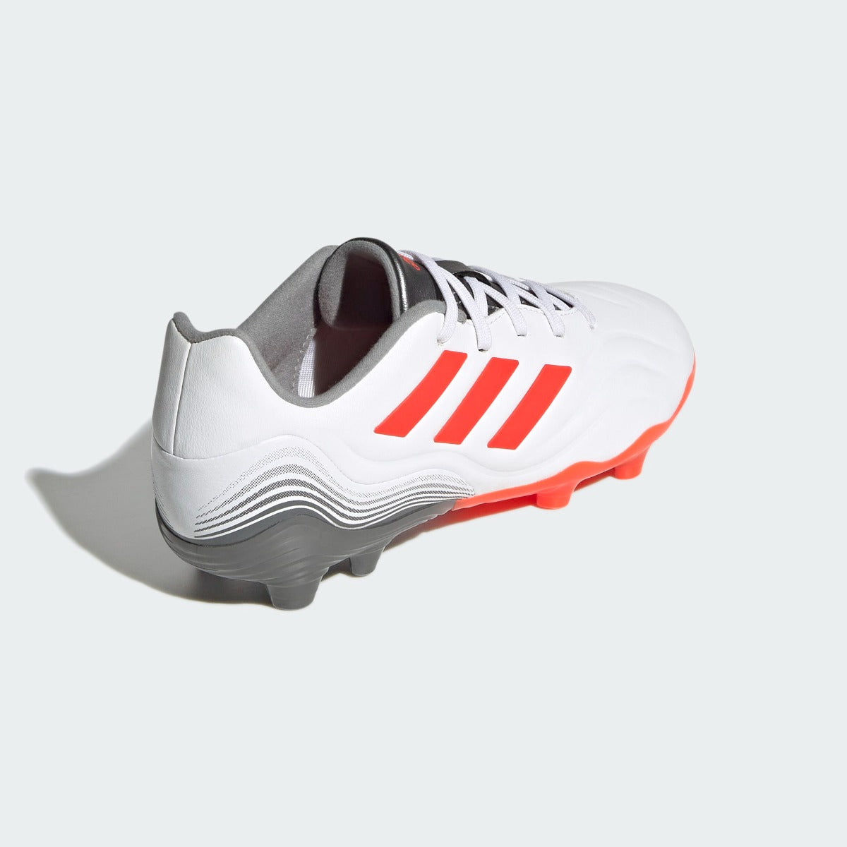 Adidas JR Copa Sense .3 FG - White-Grey-Solar Red (Diagonal 2)