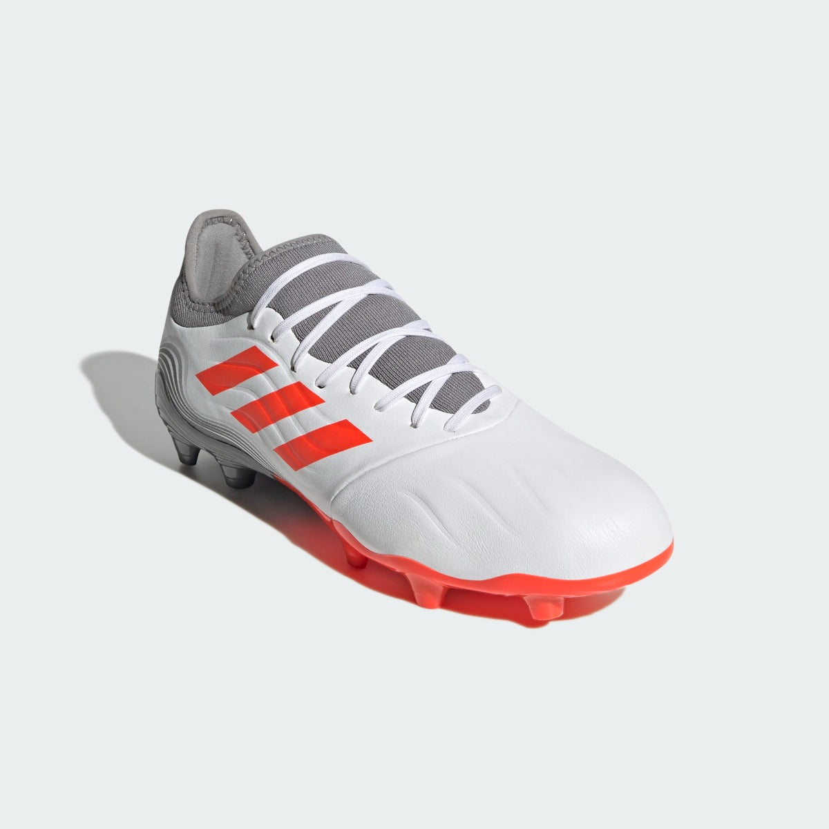 Adidas Copa Sense .3 FG - White-Grey-Solar Red (Diagonal 1)
