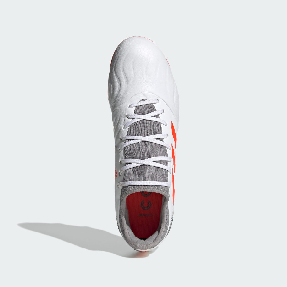 Adidas Copa Sense .3 FG - White-Grey-Solar Red (Top)