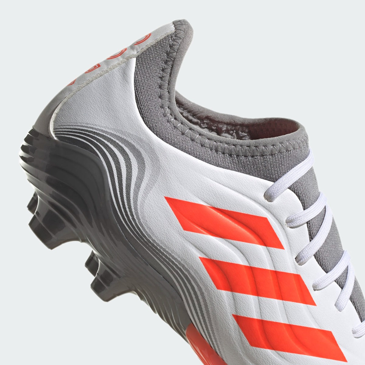 Adidas Copa Sense .3 FG - White-Grey-Solar Red (Detail 1)