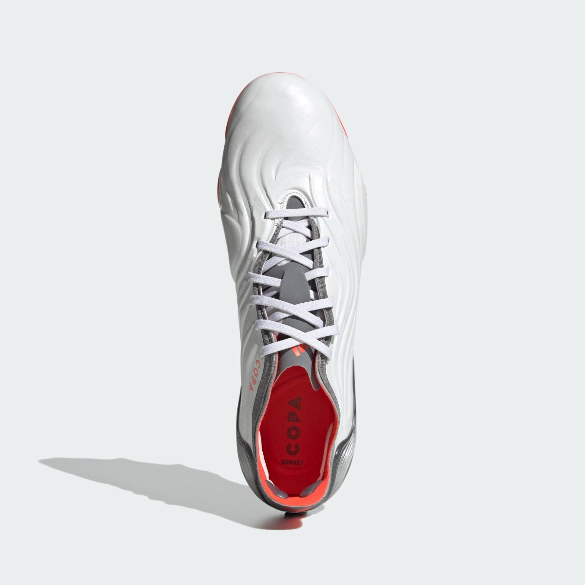 Adidas Copa Sense .1 FG - White-Grey-Solar Red (Top)