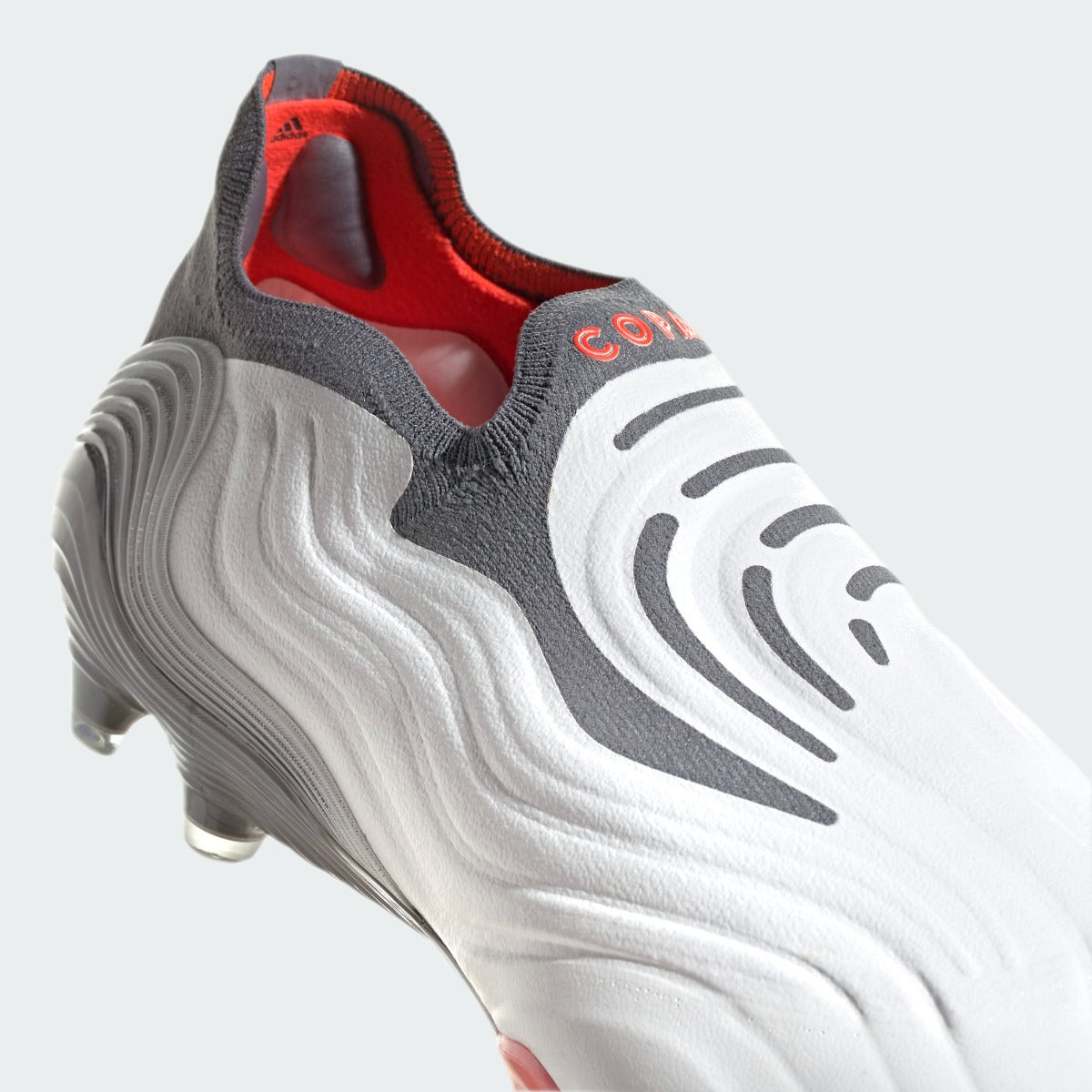 Adidas Copa Sense + FG - White-Grey-Solar Red (Detail 1)