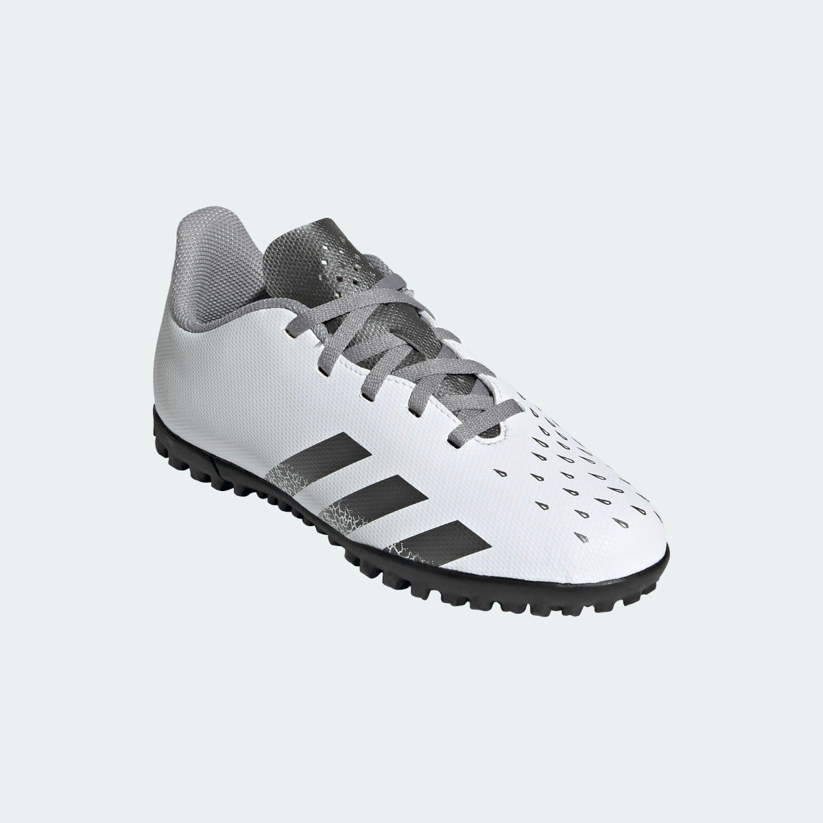 Adidas JR Predator Freak .4 TF - White-Iron Metallic (Diagonal 1)