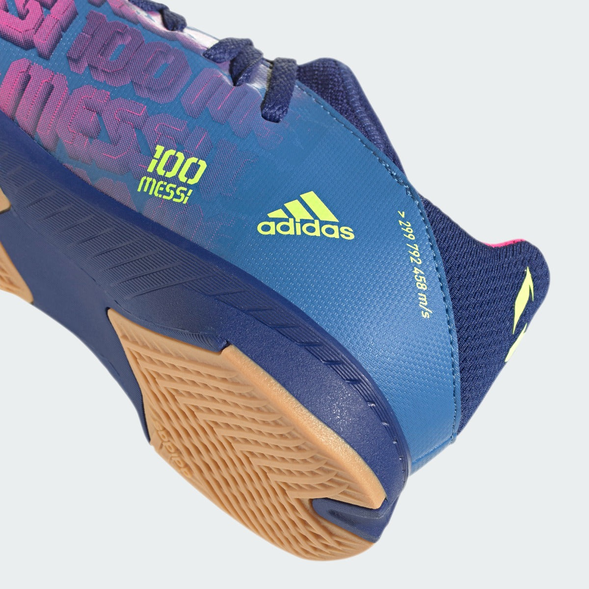 Adidas JR X Speedflow MESSI .3 IN -  Blue-Pink-Yellow (Detail 2)
