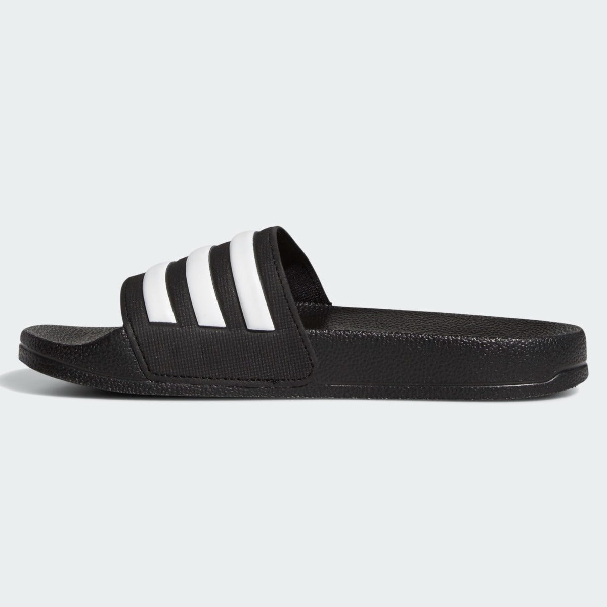 Adidas Youth Adilette Shower Sandal - Black-White (Side 2)