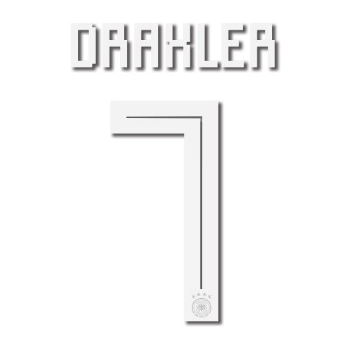 Germany 2018 Away Draxler #7 Jersey Name Set