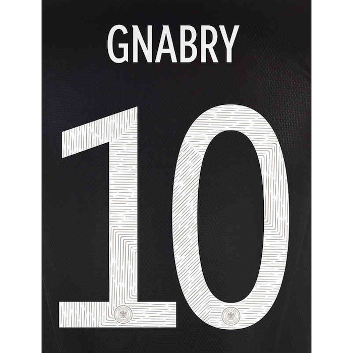 Germany 2021/22 Away Gnabry #10 Jersey Name Set (Main)