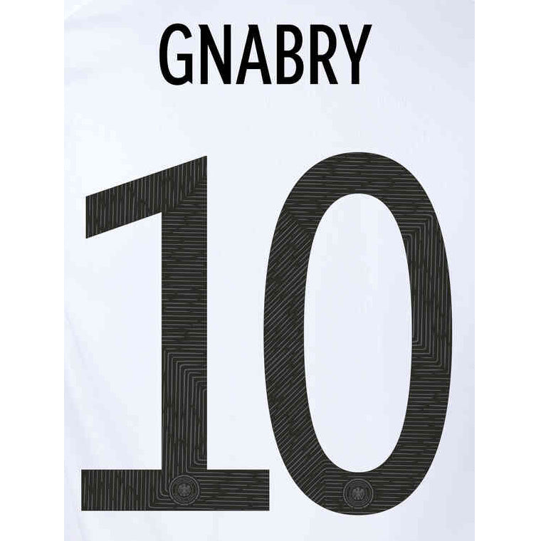 Germany 2020/21 Home Gnabry #10 Jersey Name Set (Main)