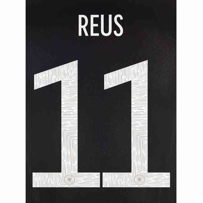 Germany 2021/22 Away Reus #11 Jersey Name Set (Main)