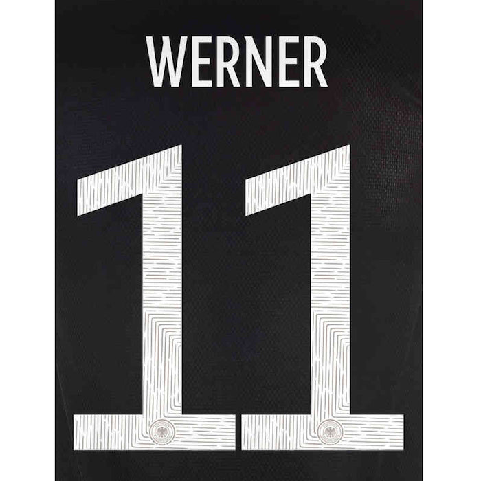 Germany 2021/22 Away Werner #11 Jersey Name Set (Main)