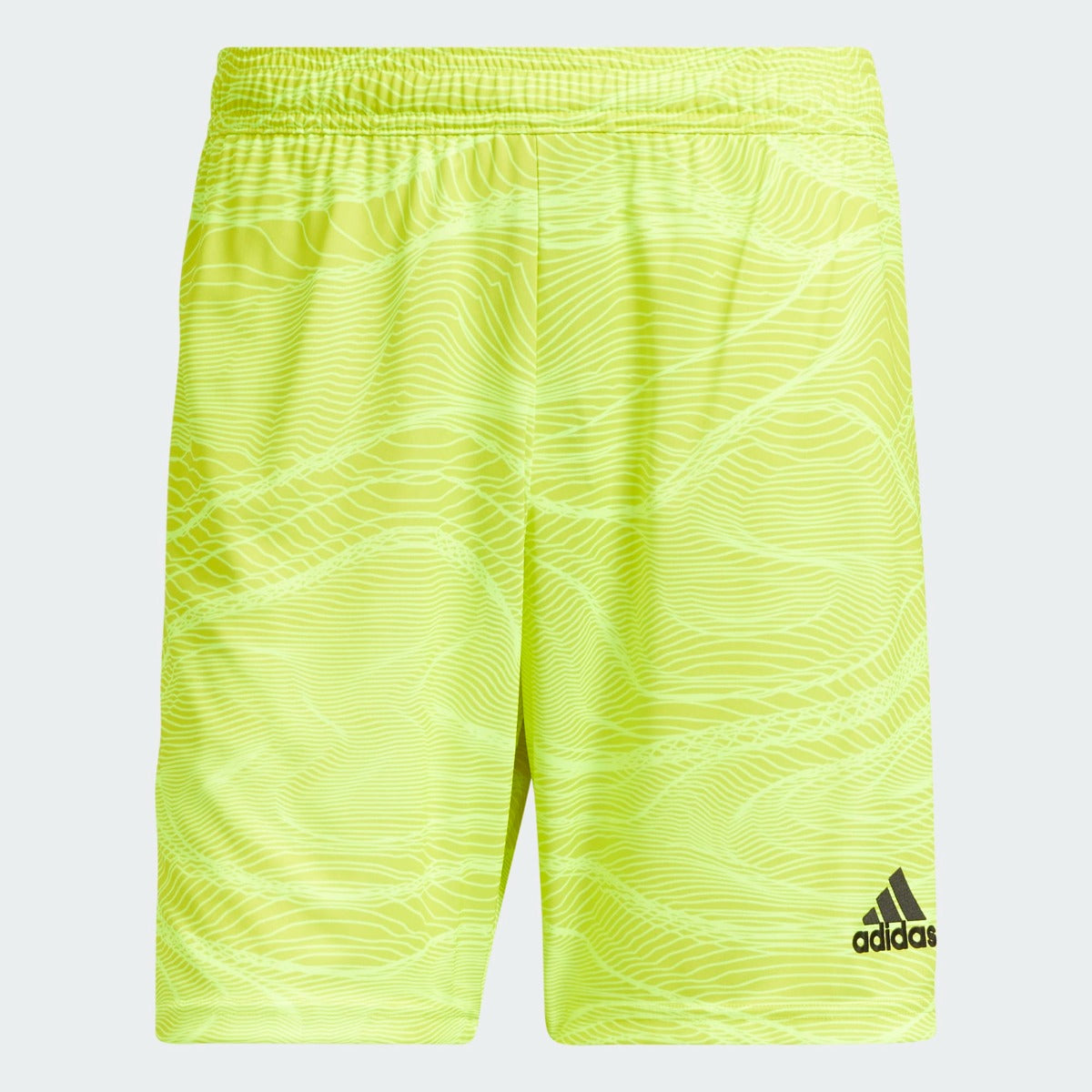 Adidas Condivo 21 Goalkeeper Shorts - Acid Yellow (Front)