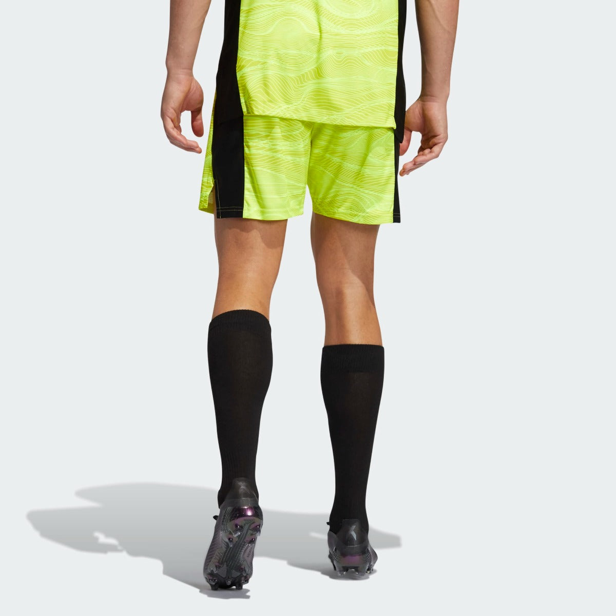 Adidas Condivo 21 Goalkeeper Shorts - Acid Yellow (Model - Back