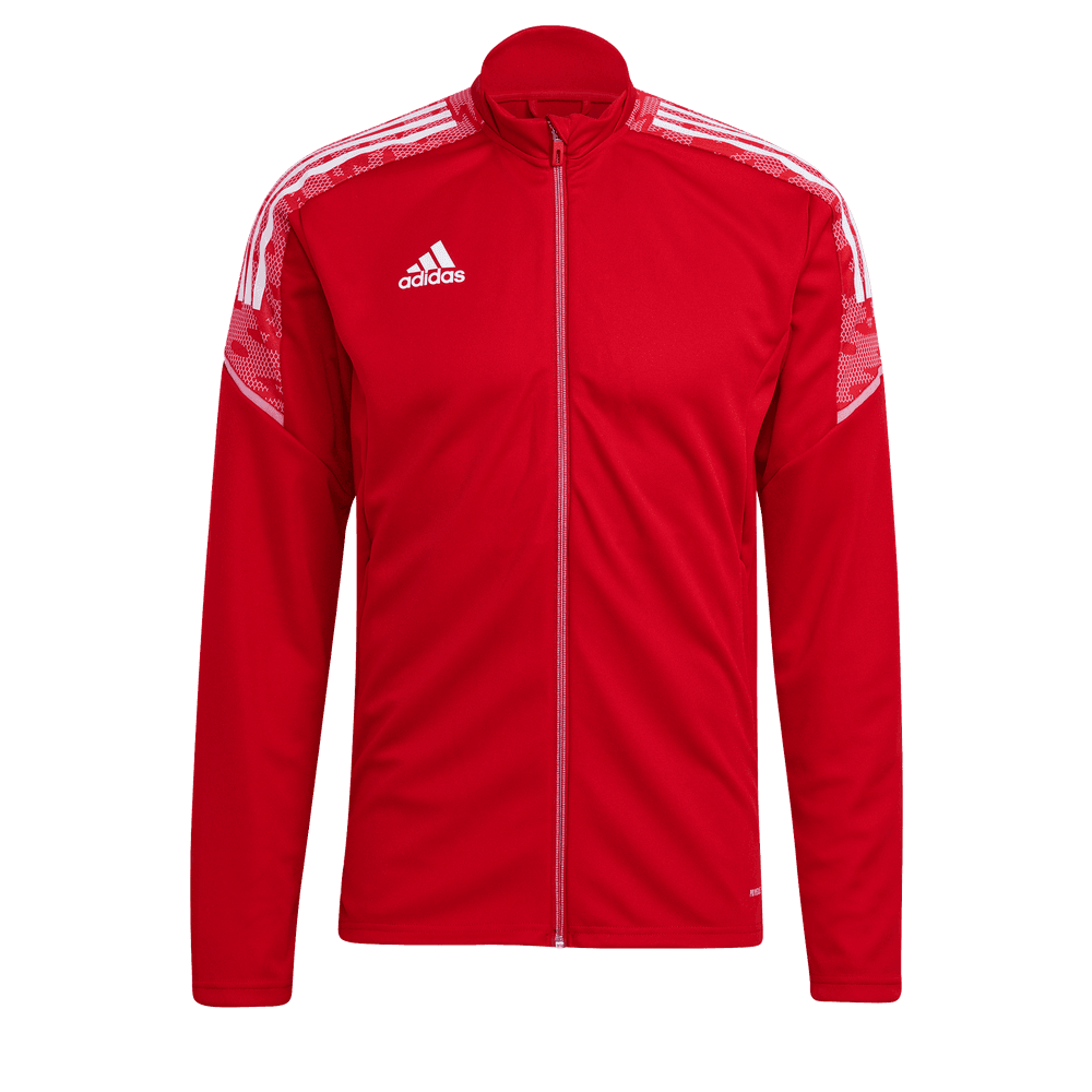 Adidas Condivo 21 Track jacket - Red-White (Front)