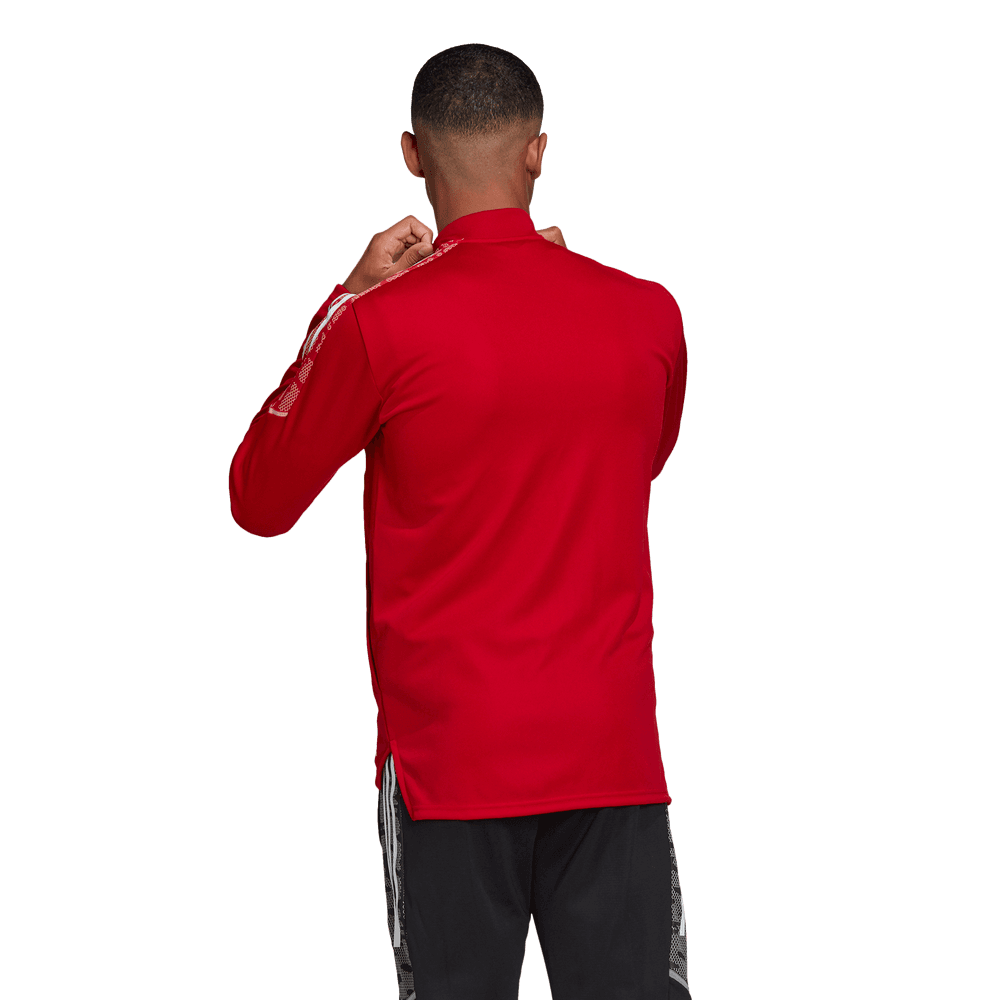Adidas Condivo 21 Youth Track Jacket - Red-White (Model - Back)