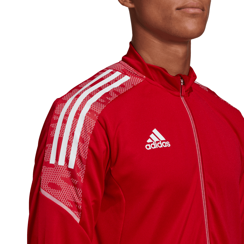 Adidas Condivo 21 Youth Track Jacket - Red-White (Detail 1)