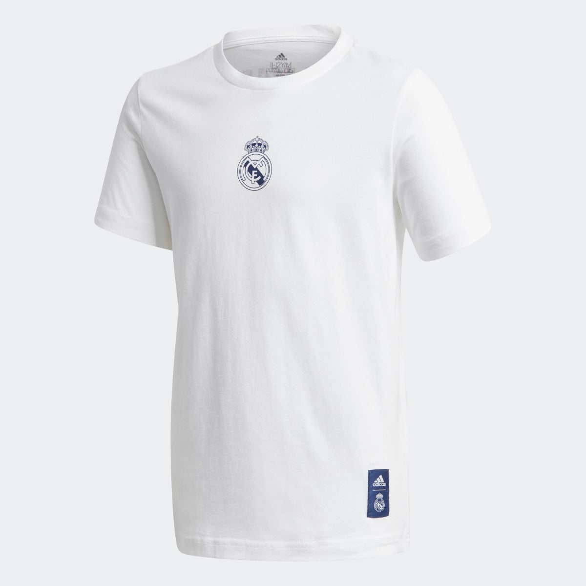 Adidas 2020-21 Real Madrid Youth Graphic Tee - White-Navy