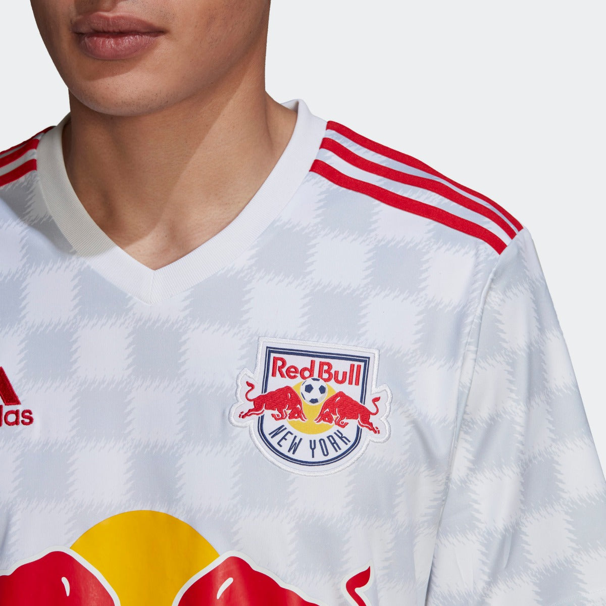 Adidas 2021-22 New York Red Bulls Home Jersey - White-Red