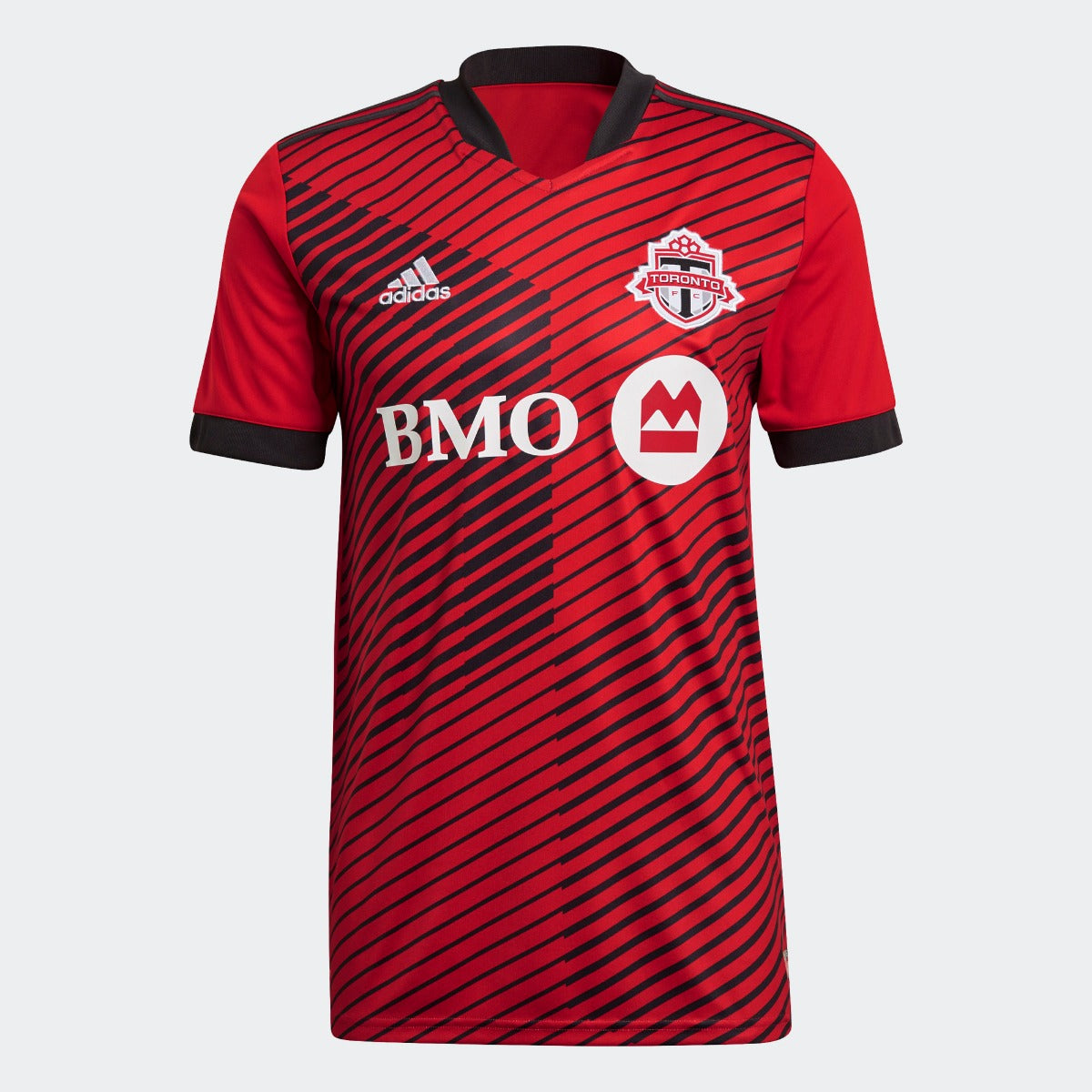 Adidas 2021-22 Toronto FC Home Jersey - Red-Black (Front)