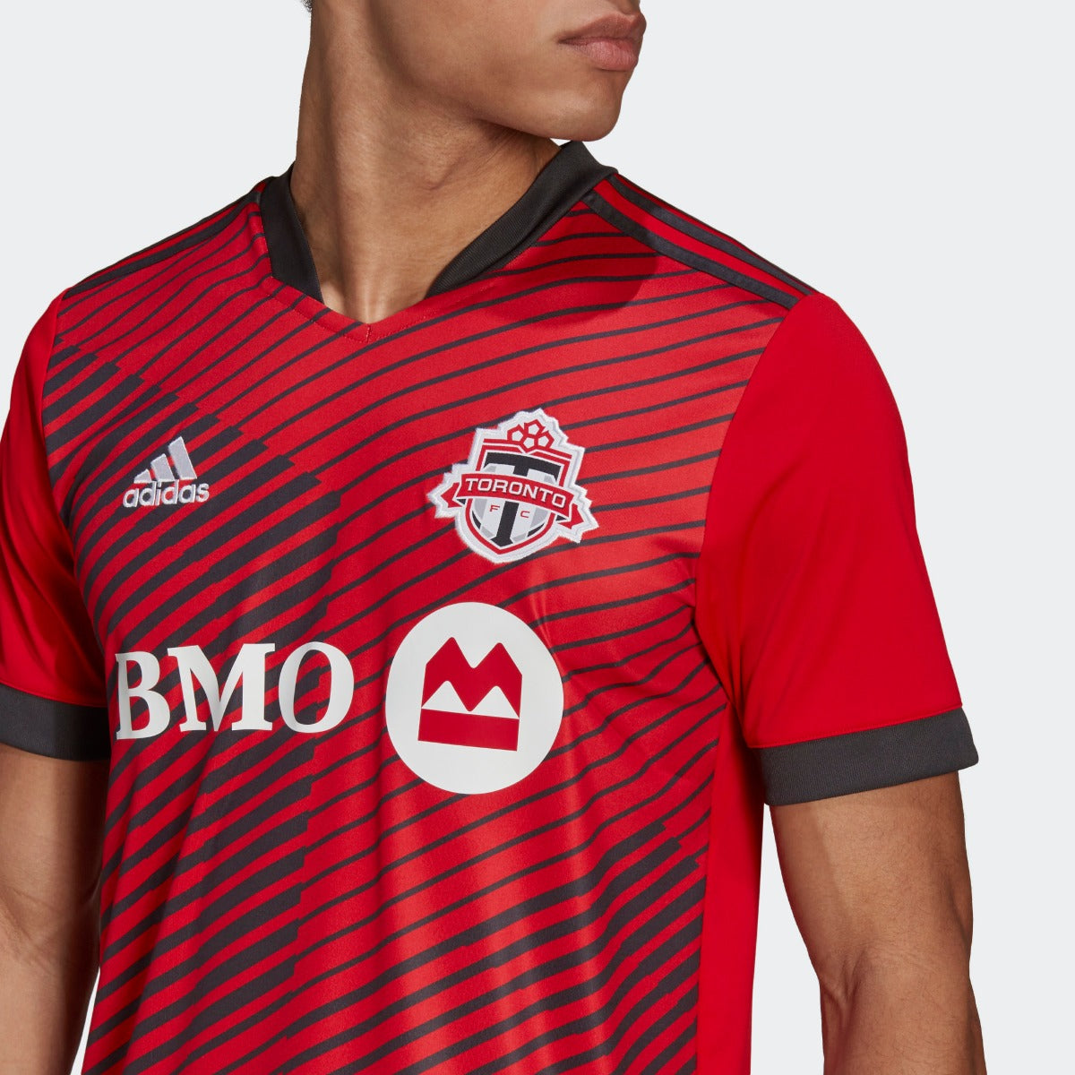 Adidas 2021-22 Toronto FC Home Jersey - Red-Black (Detail 1)