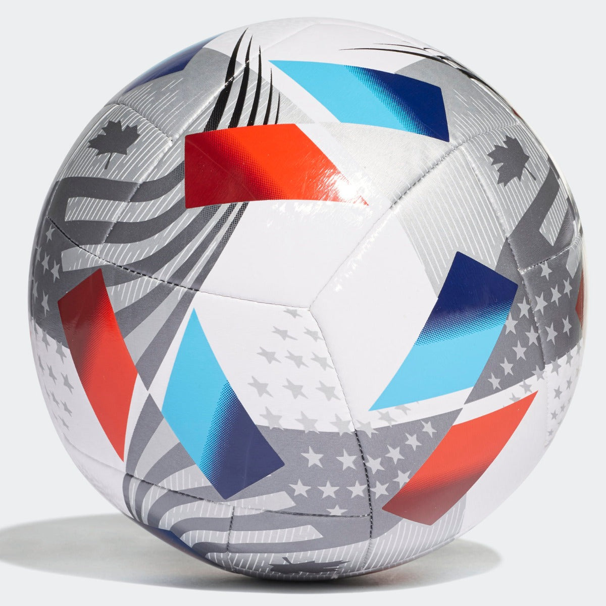 Adidas 2021 MLS Training Ball - White-Grey-Blue-Red