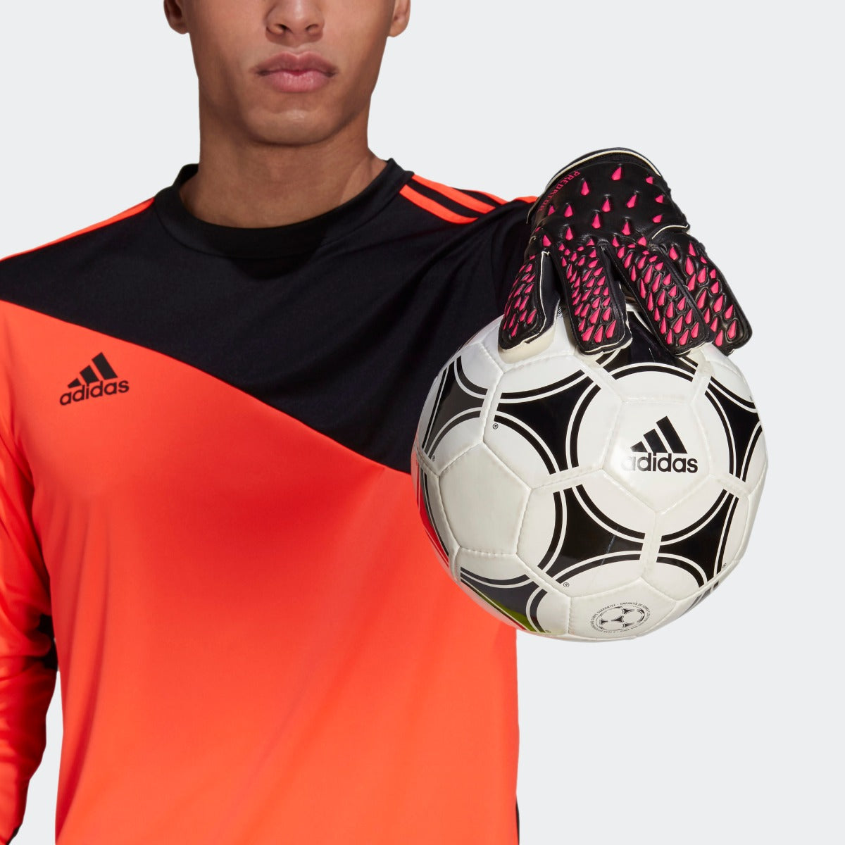 Adidas Predator Training Goalkeeper Gloves - Black-Pink (Model 2)