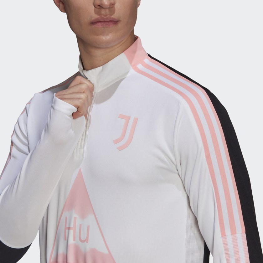Adidas 2020-21 Juventus Human Race Training Top - White-Black-Pink