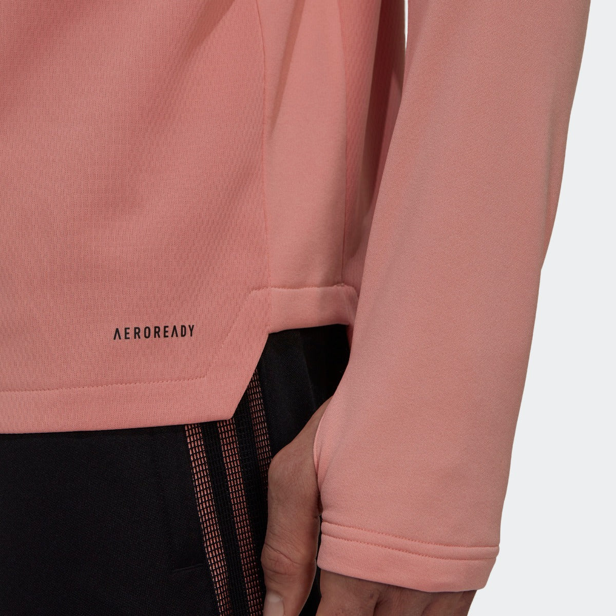 Adidas 2021-22 LAFC Warm-Up Top - Trace Pink (Detail 2)