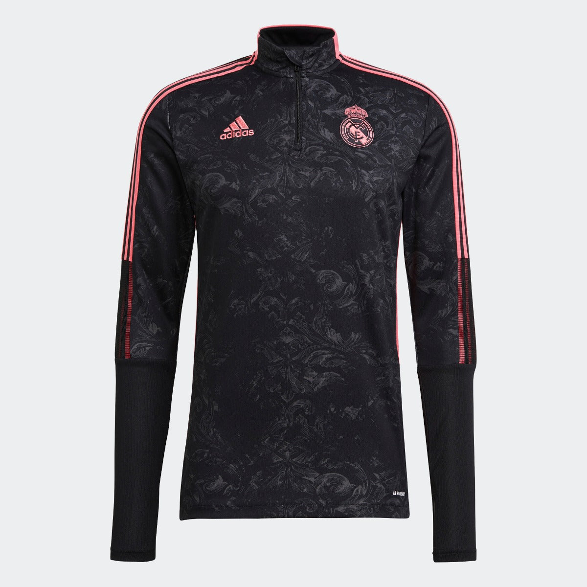 Adidas 2020-21 Real Madrid AOP Training Top - Black-Pink