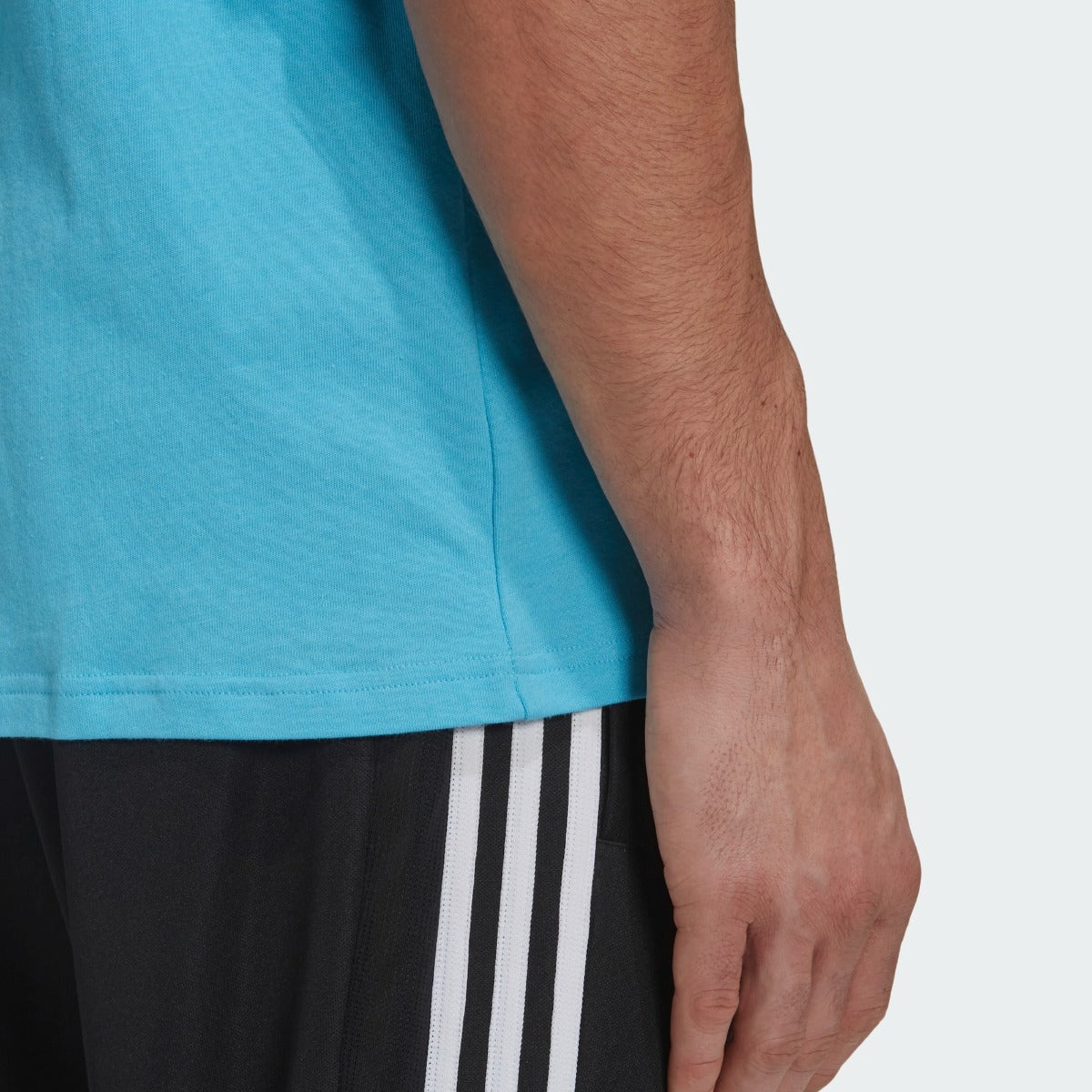 Adidas 2021 Real Madrid Tee Shirt - Bright Cyan (Detail 2)