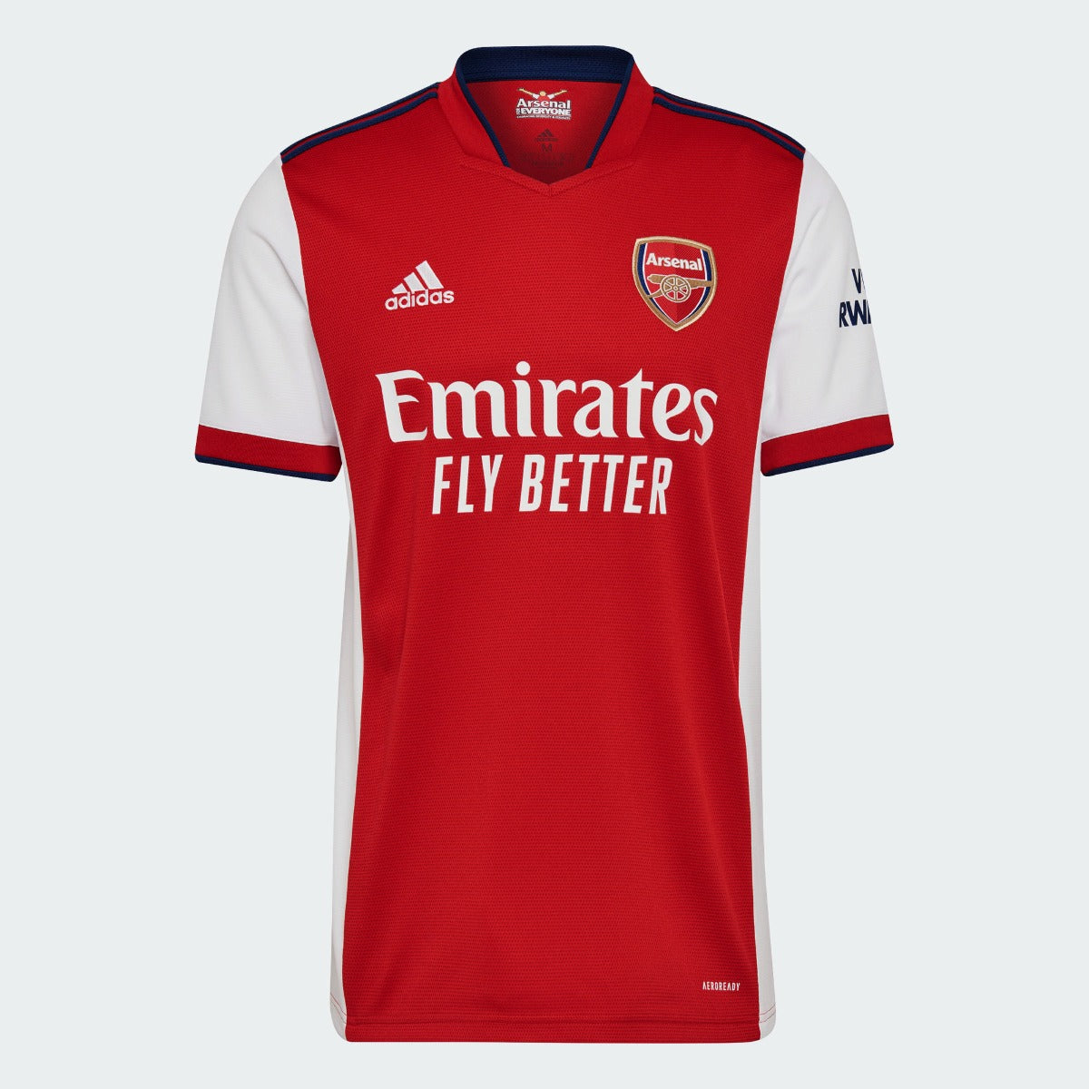 Adidas 2021-22 Arsenal Home Jersey - Red-Navy (Front)