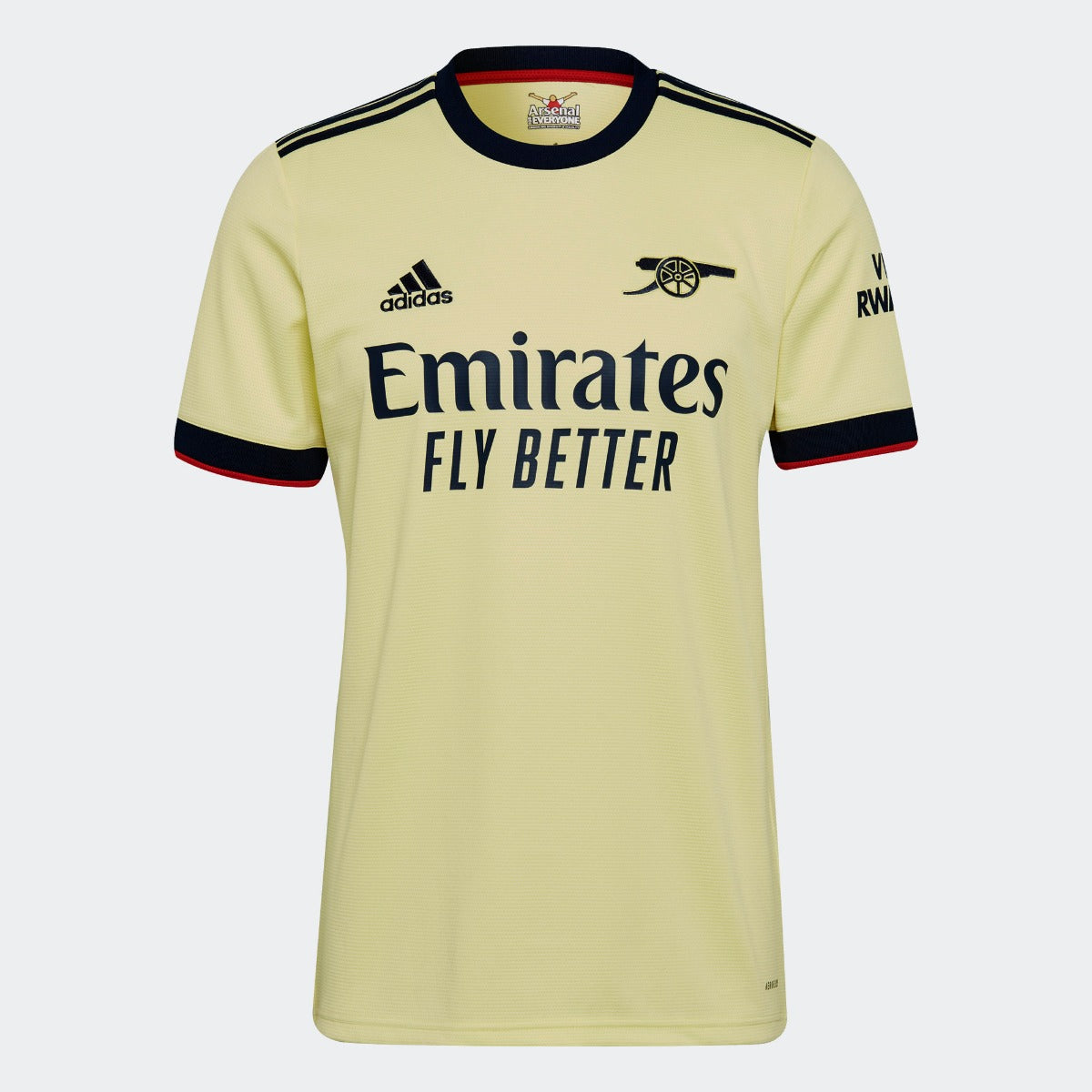 Adidas 2021-22 Arsenal Away Jersey - Pearl Citrine (Front)