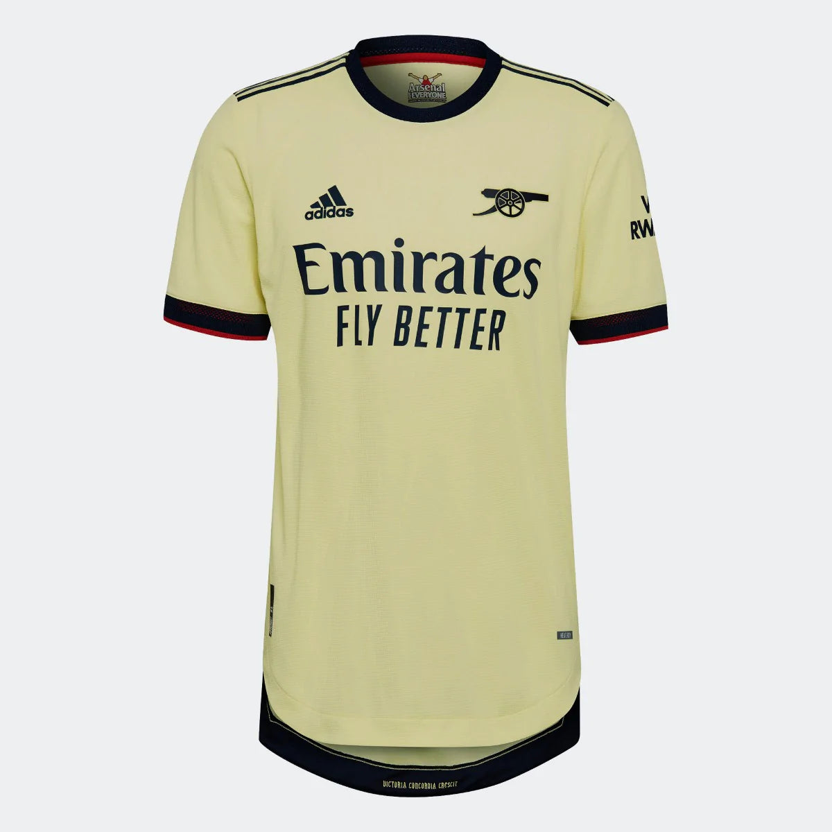 Adidas 2021-22 Arsenal Authentic Away Jersey - Pearl Citrine