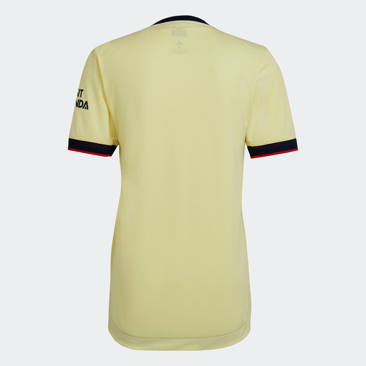 Adidas 2021-22 Arsenal Authentic Away Jersey - Pearl Citrine (Back)