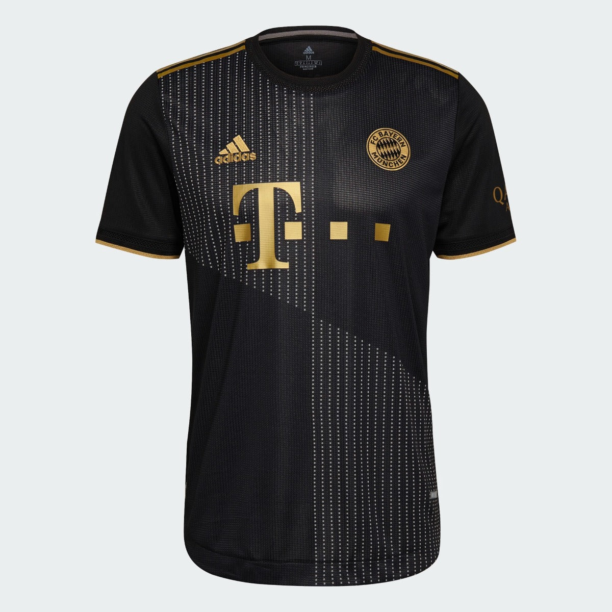 Adidas 2021-22 Bayern Munchen Authentic Away Jersey - Black-Gold (Front)