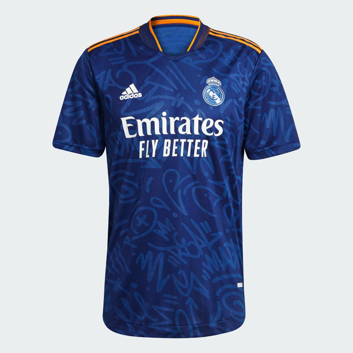 Adidas 2021-22 Real Madrid Authentic Away Jersey - Victory Blue (Front)