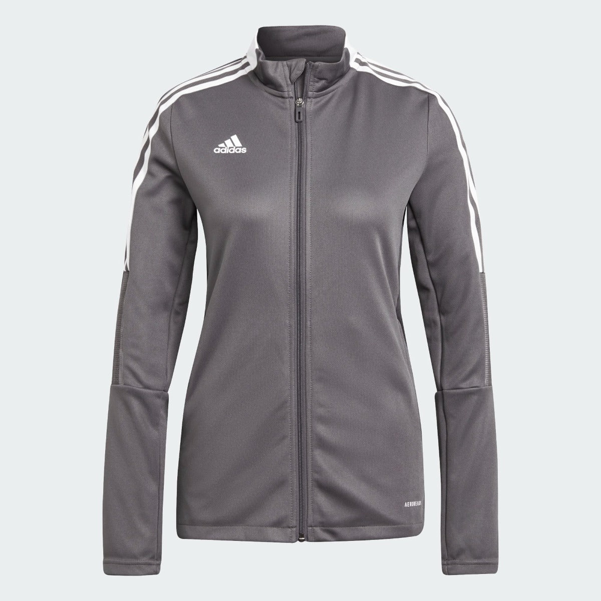 Adidas Women Tiro 21 Track Jacket - Team Grey (Front)