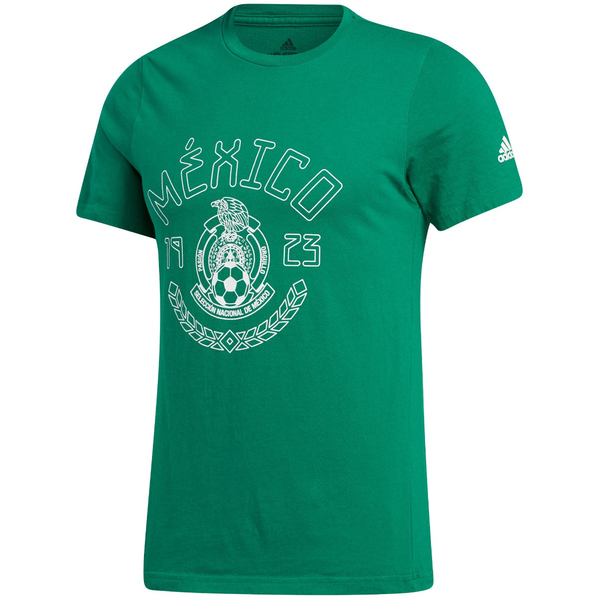 Adidas 2021-22 Mexico Amplifier SS Tee - Green (Front)
