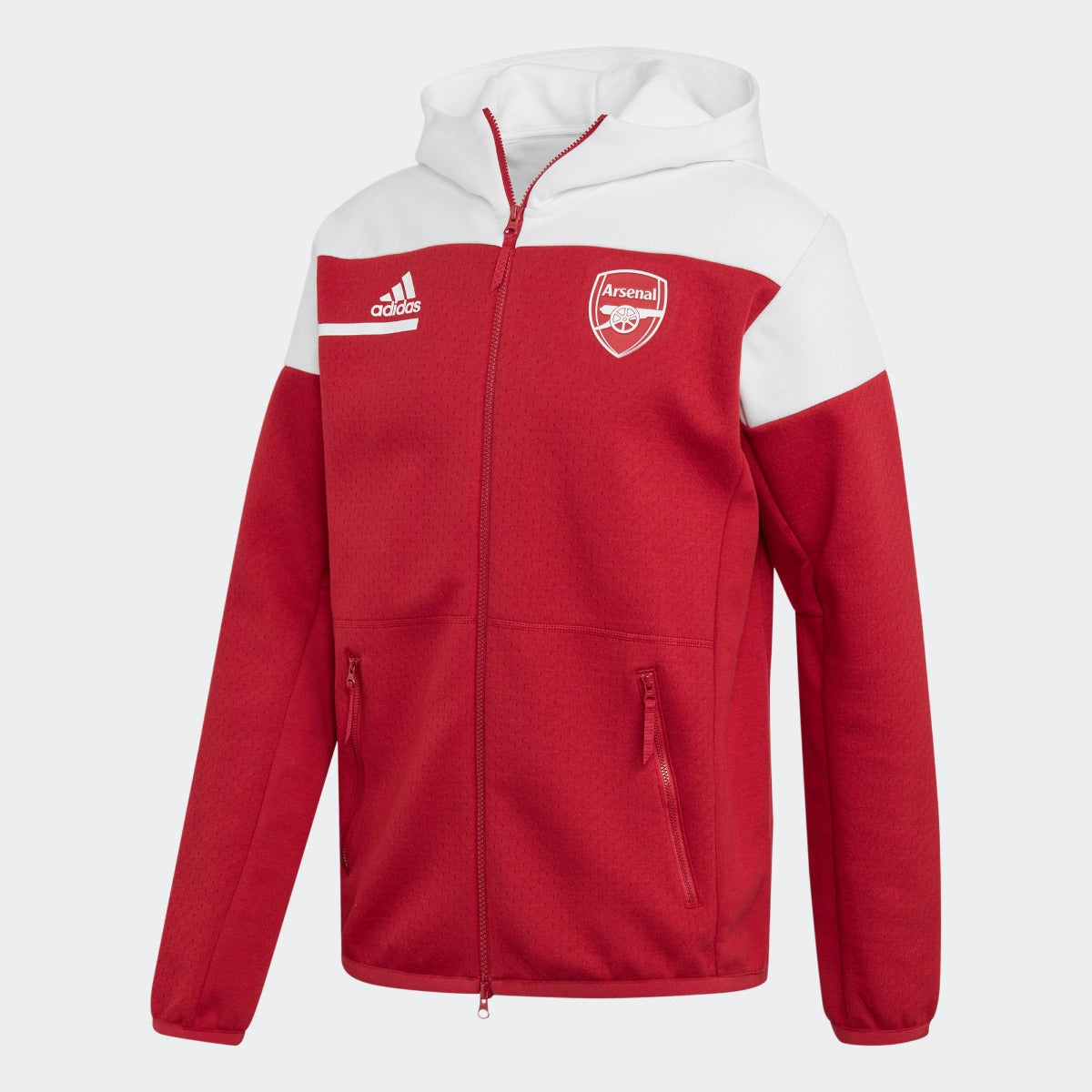Adidas 2021 Arsenal Zone Jackets - Red-White