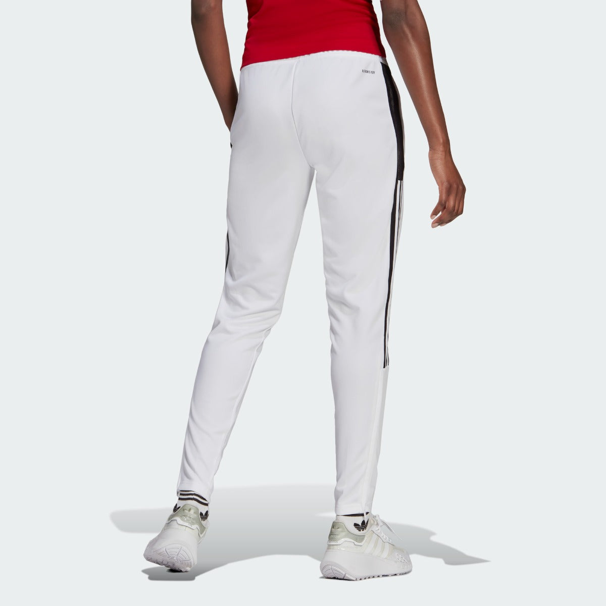 Adidas Women Tiro Track Pants - White-Black (Model - Back)