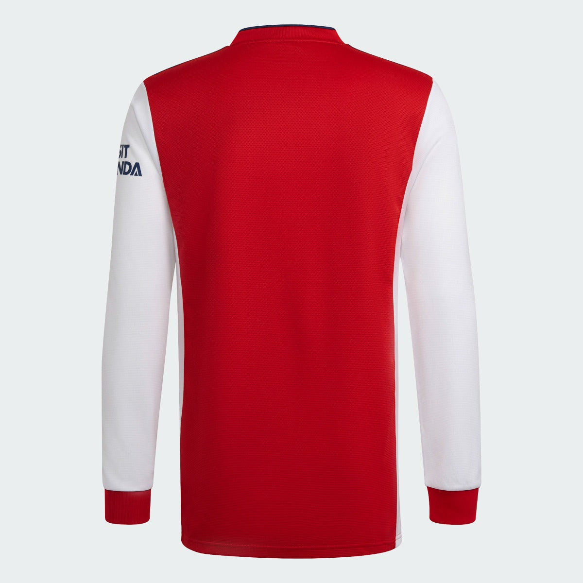 Adidas 2021-22 Arsenal Home Long-Sleeve Jersey - Scarlet-White (Back)