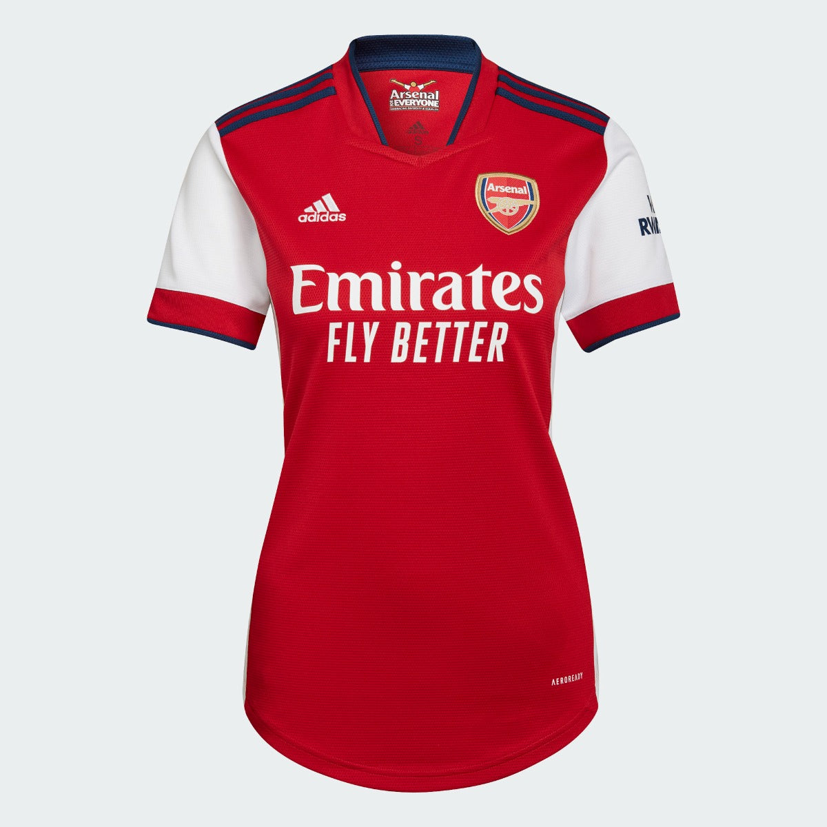 Adidas 2021-22 Arsenal Women Home Jersey - Red-Navy (Front)