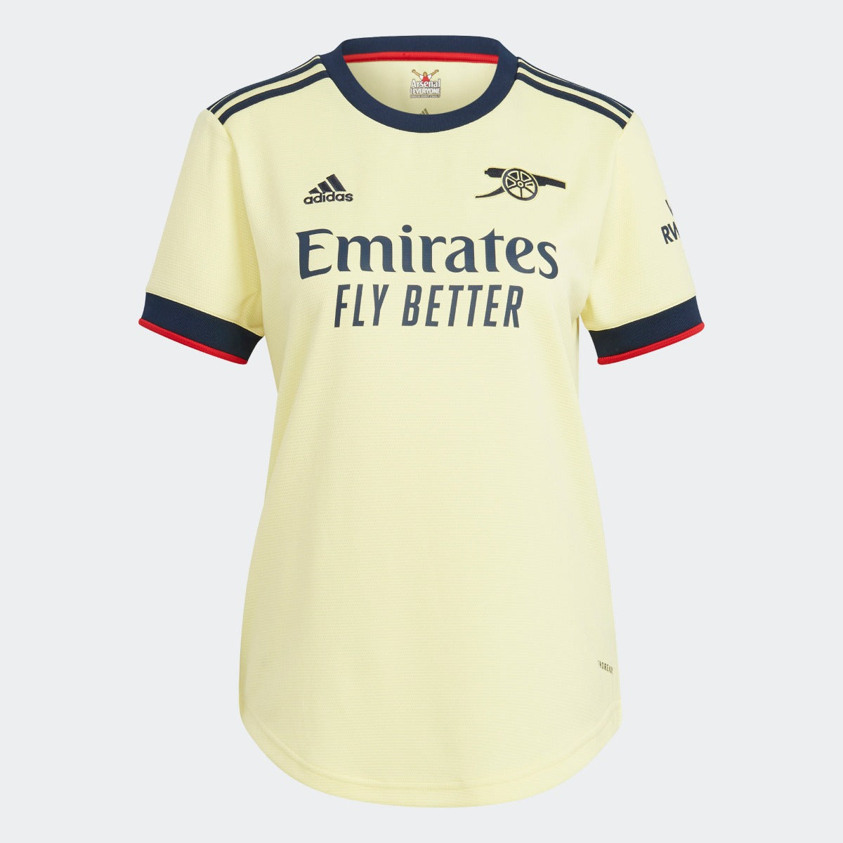 Adidas 2021-22 Arsenal Women Away Jersey - Pearl Citrine (Front)