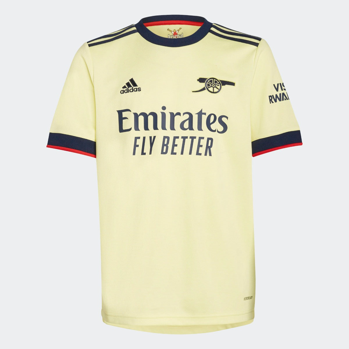 Adidas 2021-22 Arsenal Youth Away Jersey - Pearl Citrine