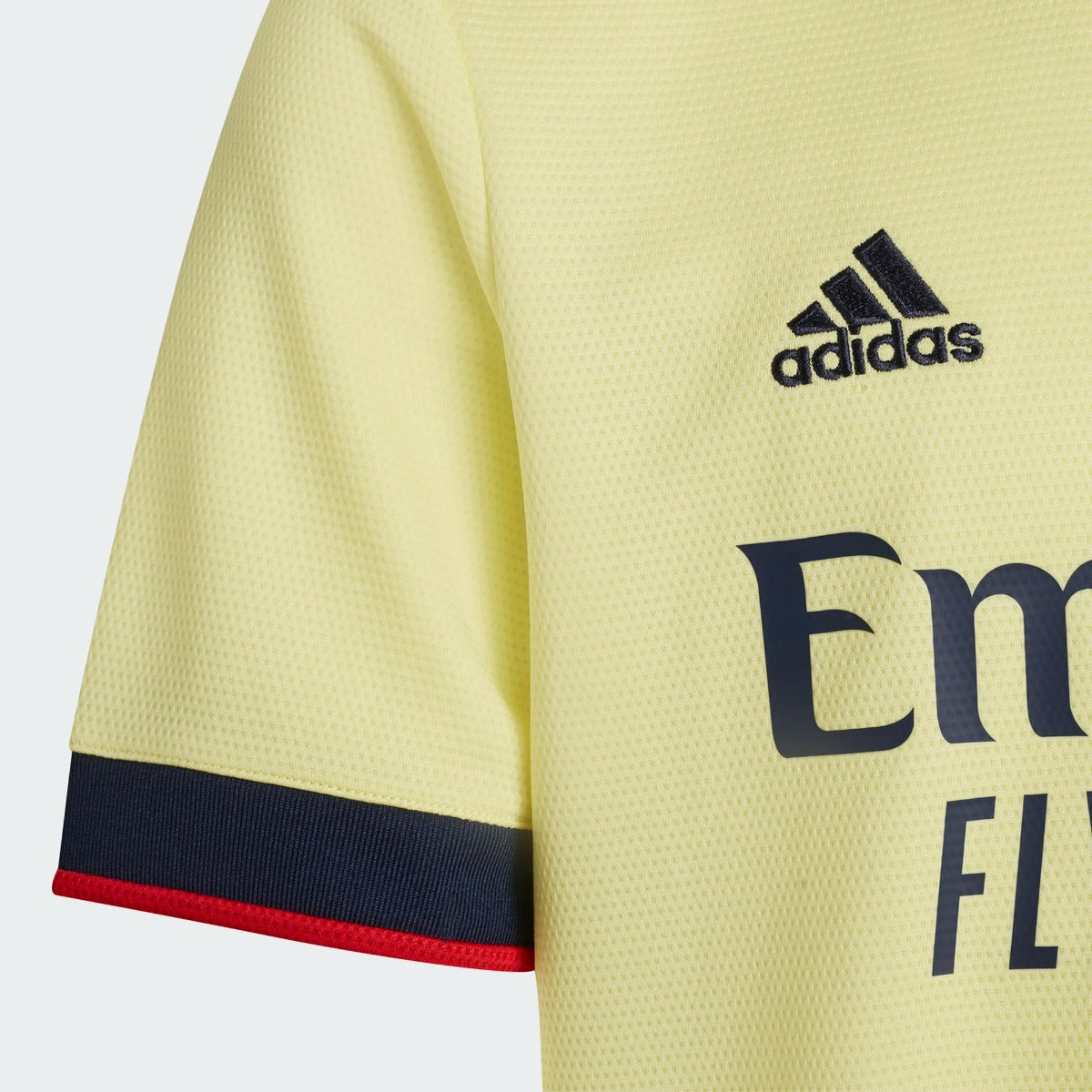 Adidas 2021-22 Arsenal Youth Away Jersey - Pearl Citrine (Detail 2)